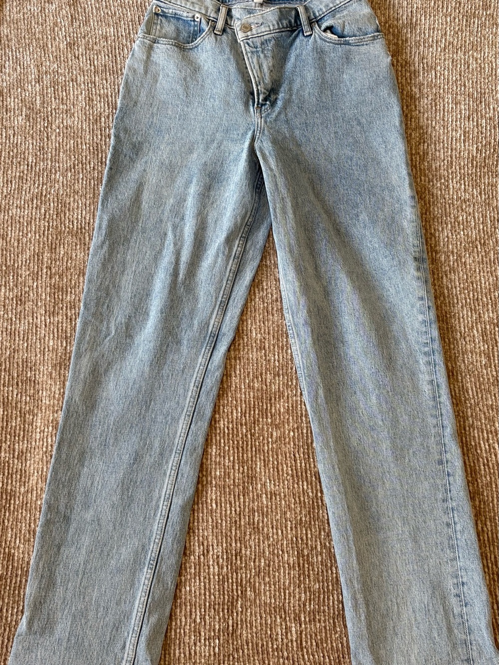 Abercrombie & Fitch Pale Blue Straight-Leg Jeans